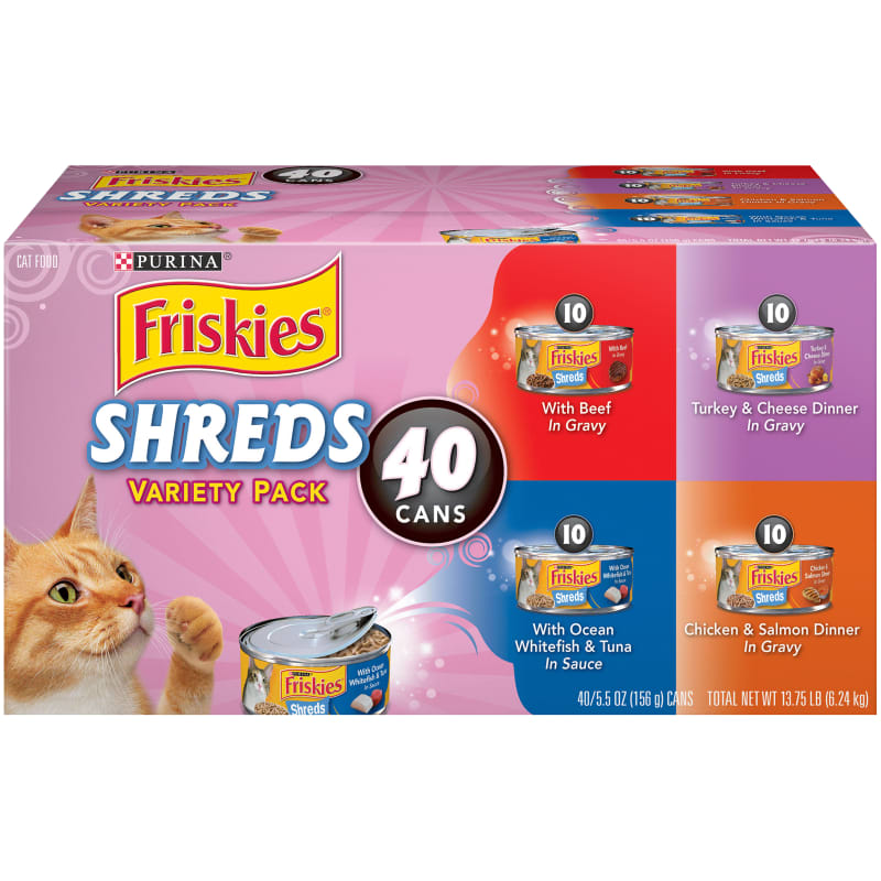 Friskies Adult Shreds Variety Pack Wet Cat Food 40 pk by Purina at Fleet Farm