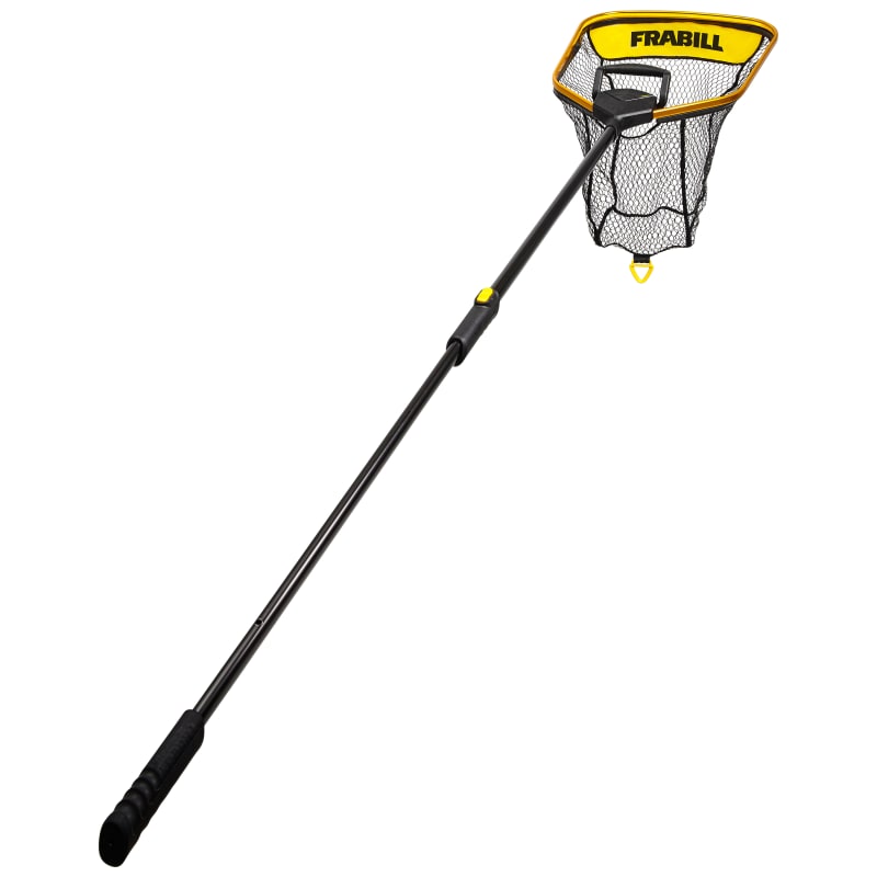 24 in x 27 in Trophy Haul Power Extend Gold/Yellow/Black Landing Net by  Frabill at Fleet Farm