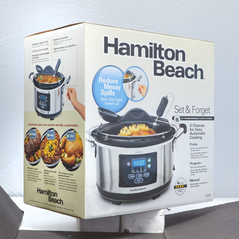 Hamilton Beach 8 Qt. Programmable Stainless Steel Slow Cooker with