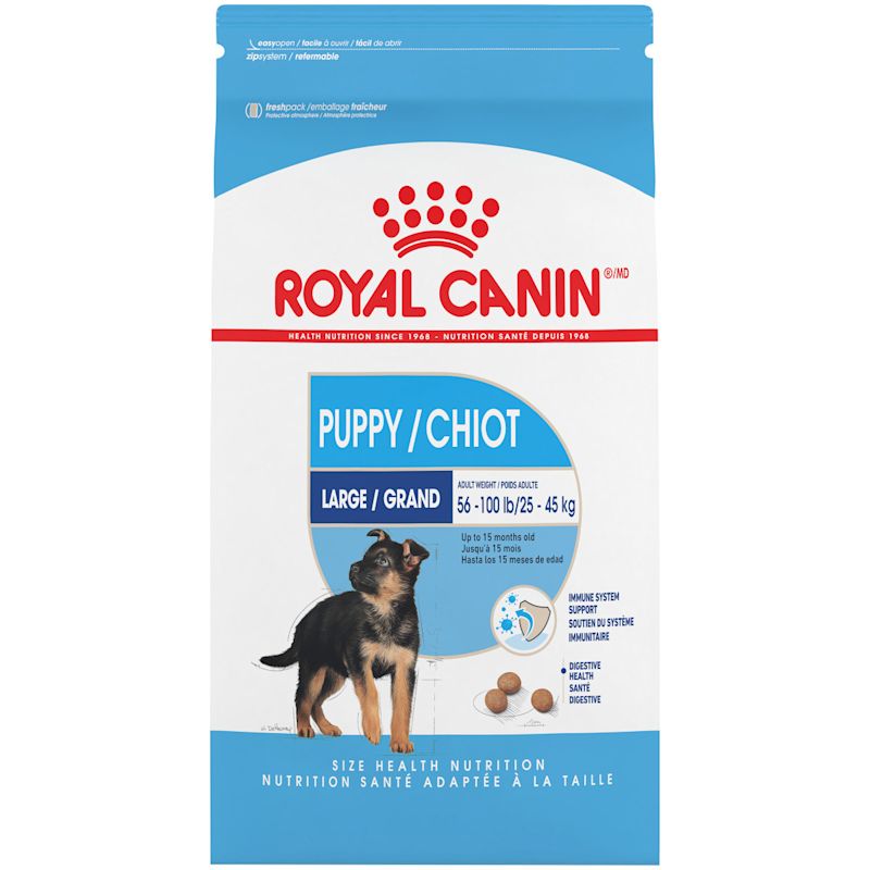 Large puppy outlet food