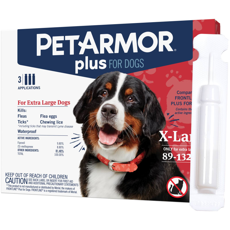 Petarmor plus for dogs 89 132 lbs sale