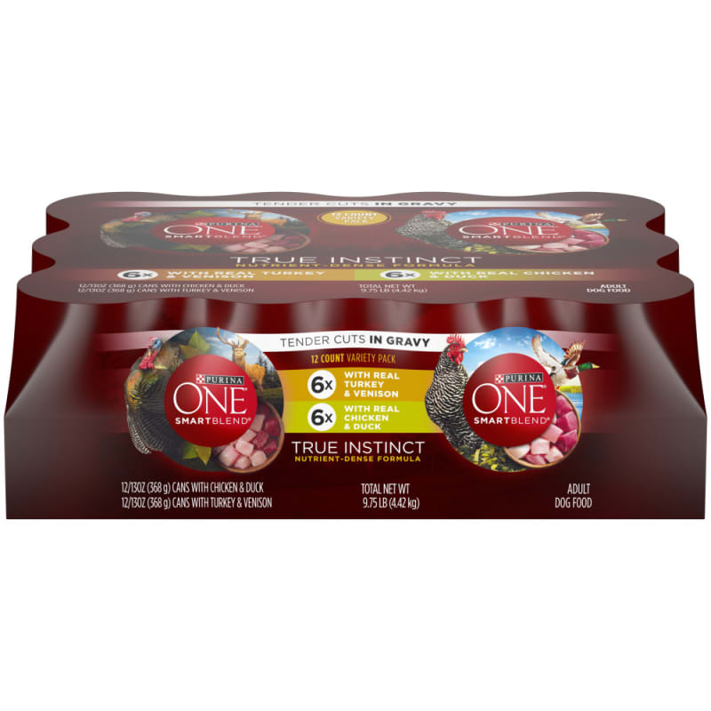 ONE True Instinct Tender Cuts in Gravy Variety Pack w/ Turkey