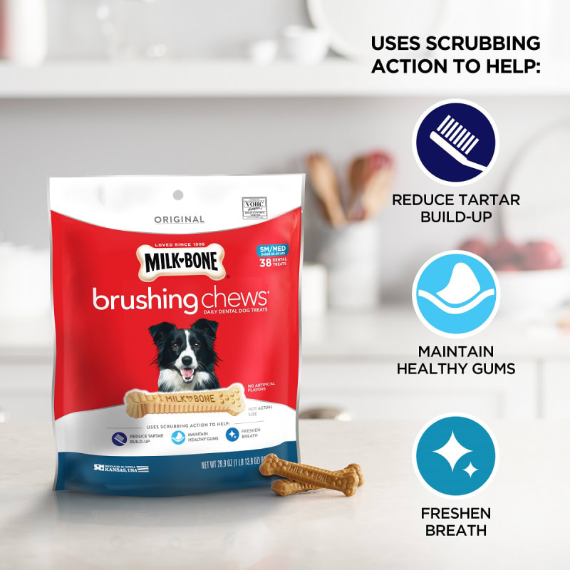 Small Medium Brushing Chews Daily Dental Dog Treats by Milk Bone at Fleet Farm