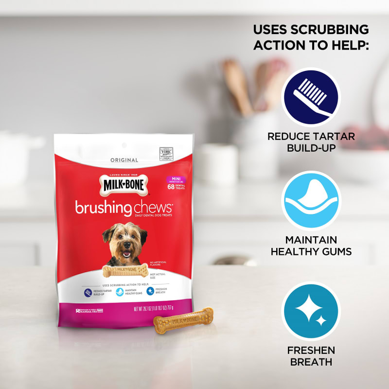 Milk bone brushing chews hot sale