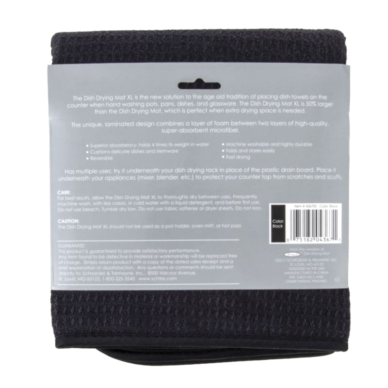 Black Drying Dish Mat by S&T Inc. at Fleet Farm