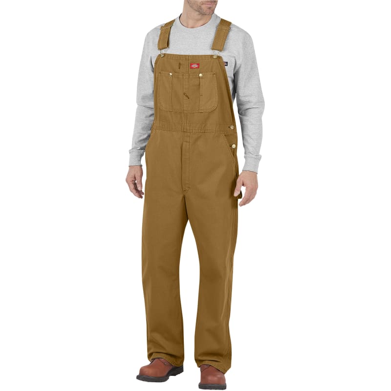 Men's Classic Brown Duck Bib Overalls by Dickies at Fleet Farm