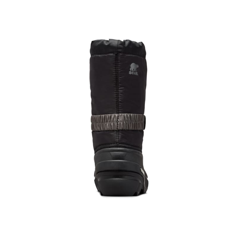 Kids Flurry Black Gray Snow Boots