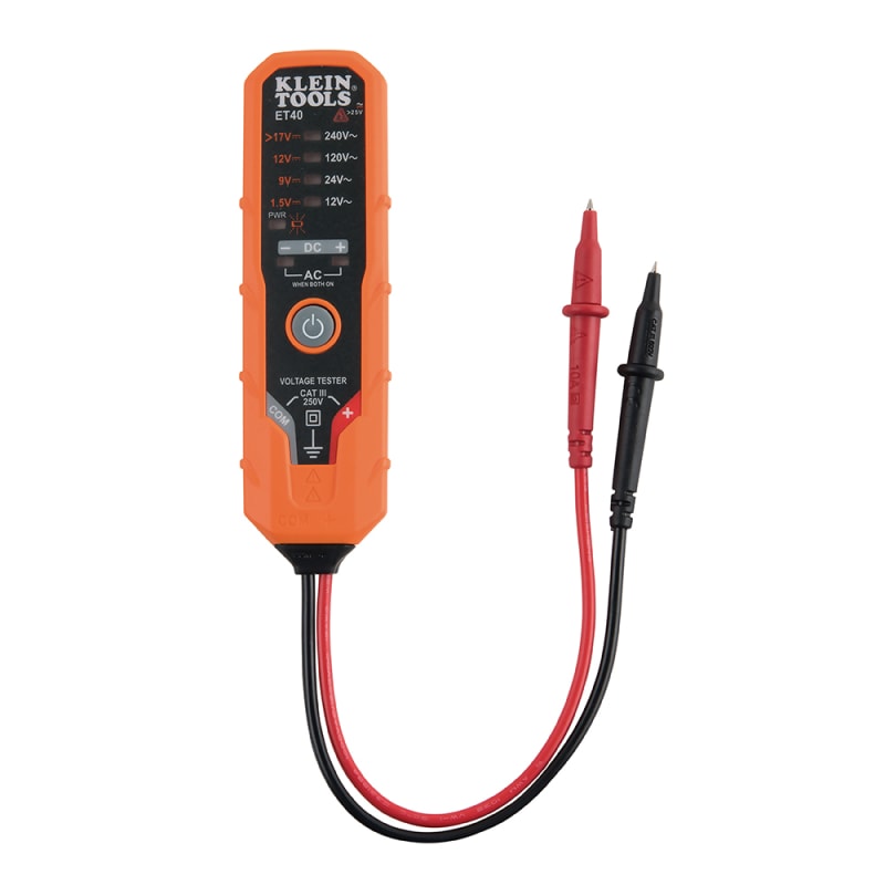 High Low Electronic AC DC Voltage Tester by Klein Tools at Fleet Farm