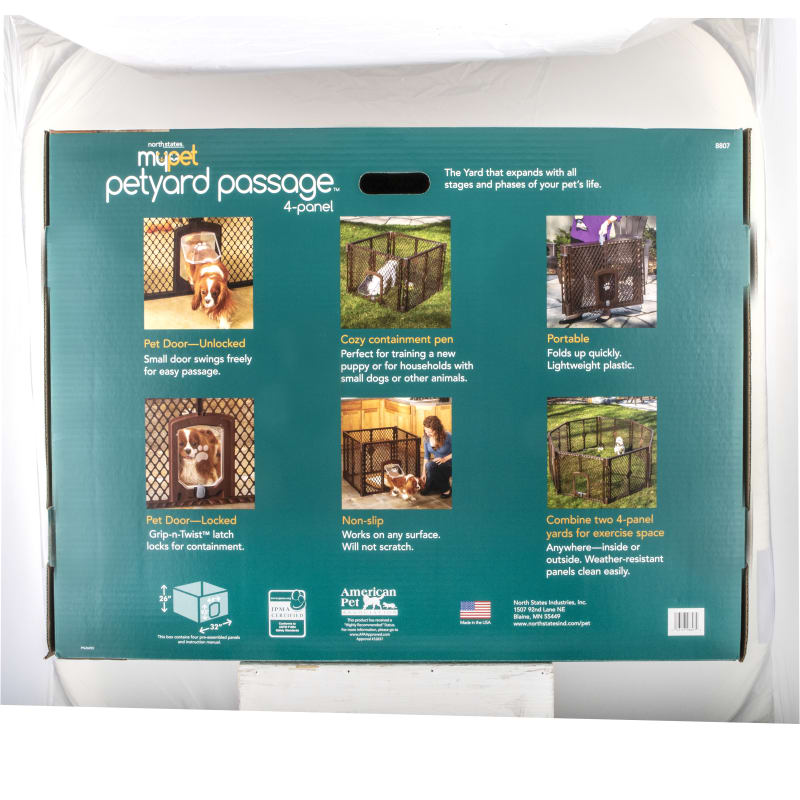 Petyard Passage 4 Panel Pet Pen by MyPet at Fleet Farm