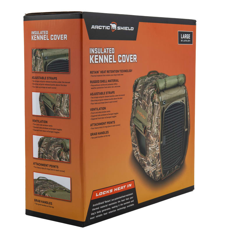 Muddy Water Camo Insulated Kennel Cover w Retain Heat Retention Technology
