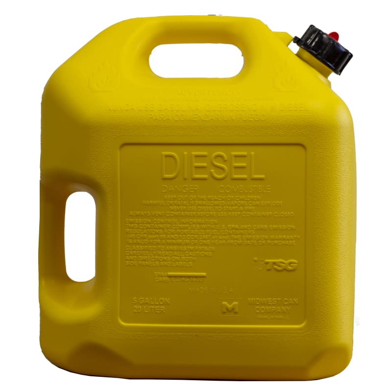 Type S Fuel Tank 20L Diesel AC573 Auto ShutOff Diesel Can (Yellow) –