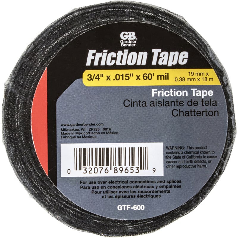 0.75 in x 60 ft Black Friction Tape by Gardner Bender at Fleet Farm
