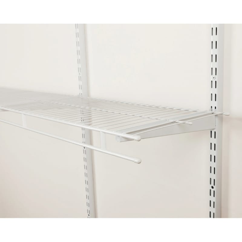 Rubbermaid FastTrack 5-7 ft White Wire Closet Wardrobe Kit by Rubbermaid at  Fleet Farm