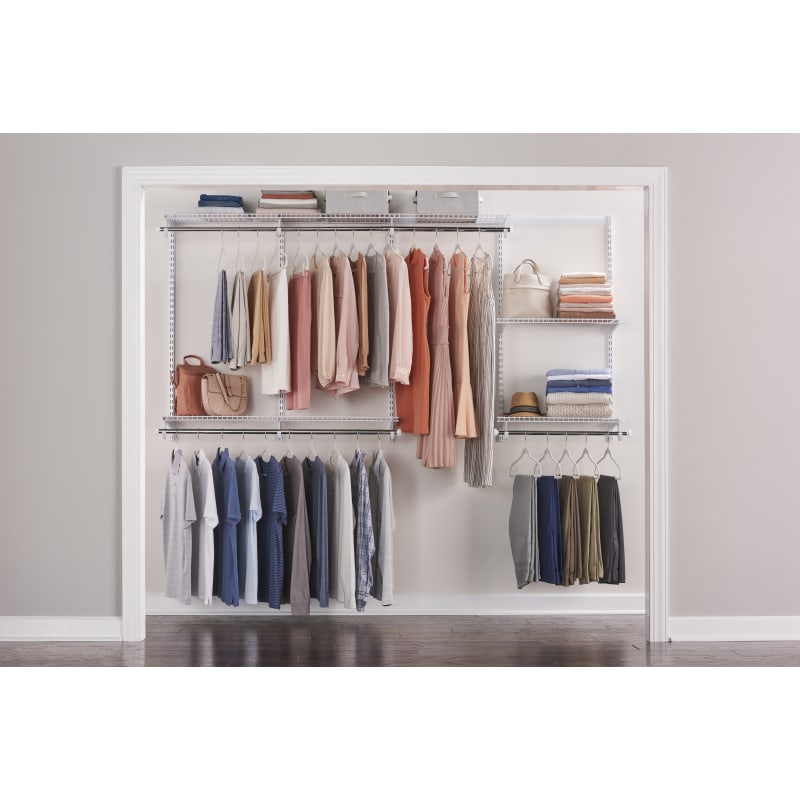 Classic Configurations White Wire Closet Shelf Kit by Rubbermaid