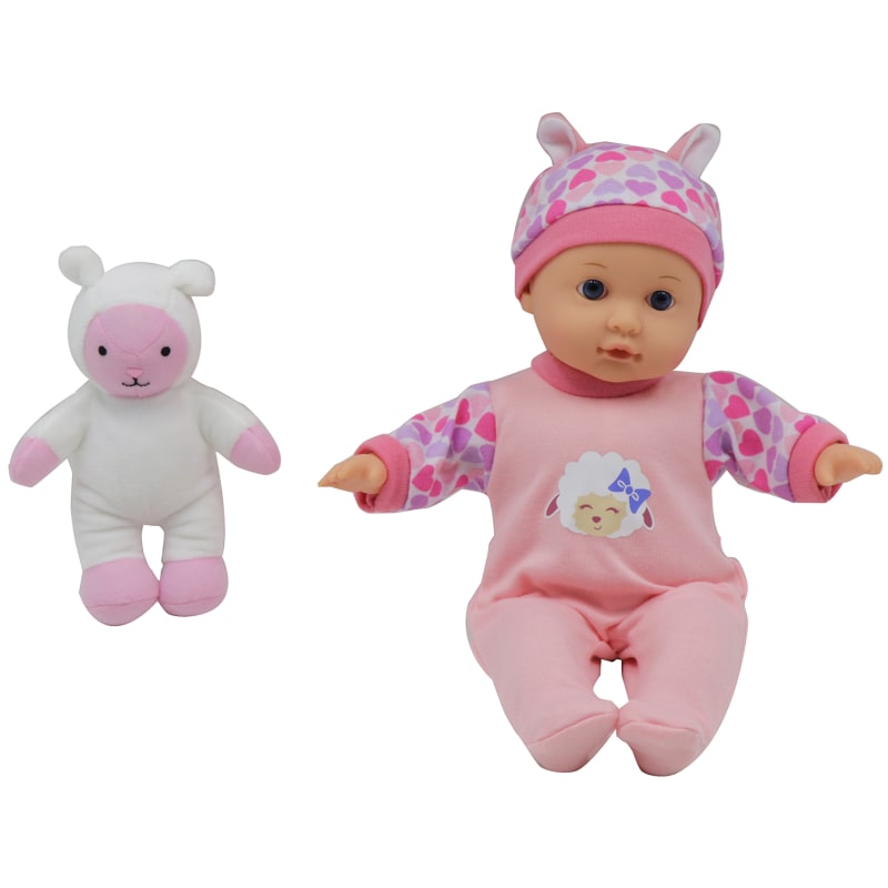 Dream Collection Baby Doll With Animal Assorted Each