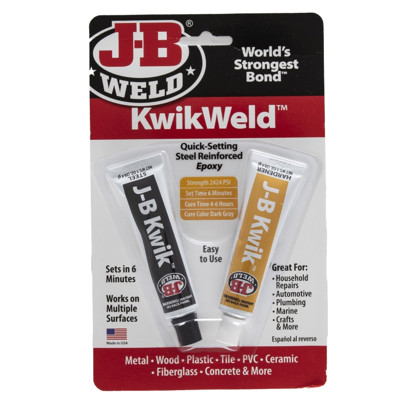 J-B Weld Epoxy Glue Steel Reinforced 6 Minutes KwikWeld