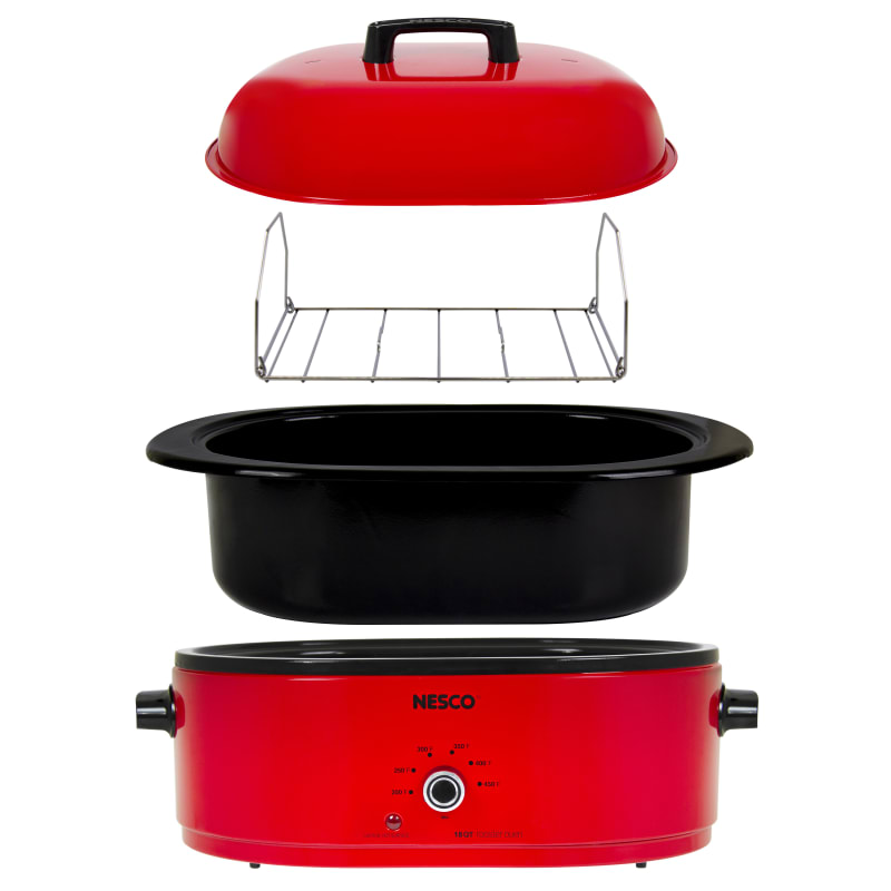 18 qt Red Porcelain Roaster Oven by Nesco at Fleet Farm