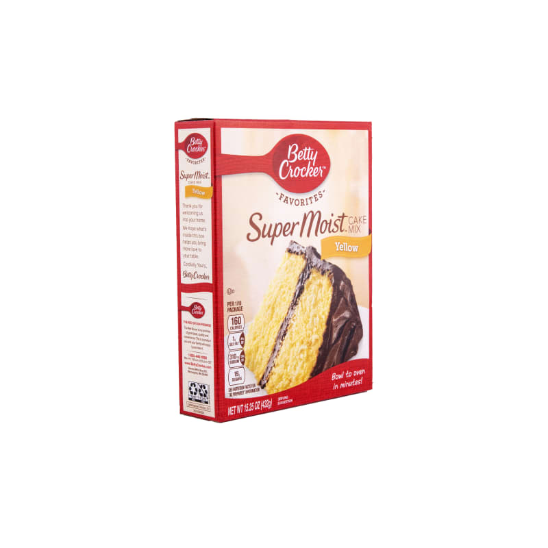 betty crocker yellow cake mix