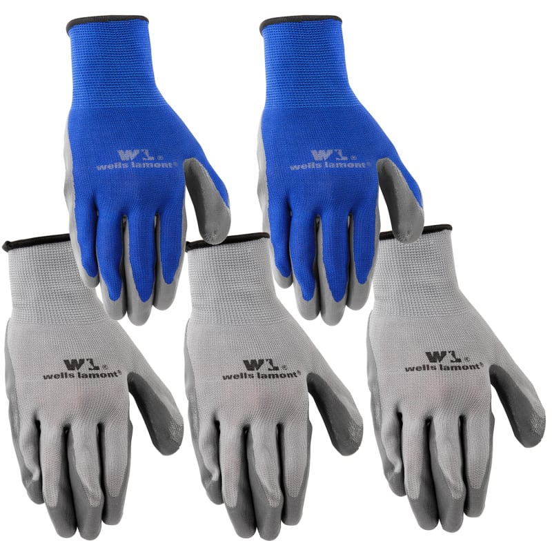 Wells Lamont Nitrile Work Gloves 5 Pack Large 580LA