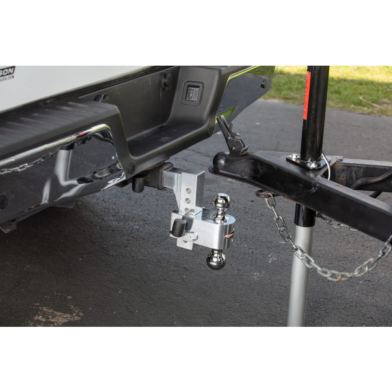 Aluma-Tow 6 in Drop Adjustable Hitch Mount W/ Carrying Case, 2 in