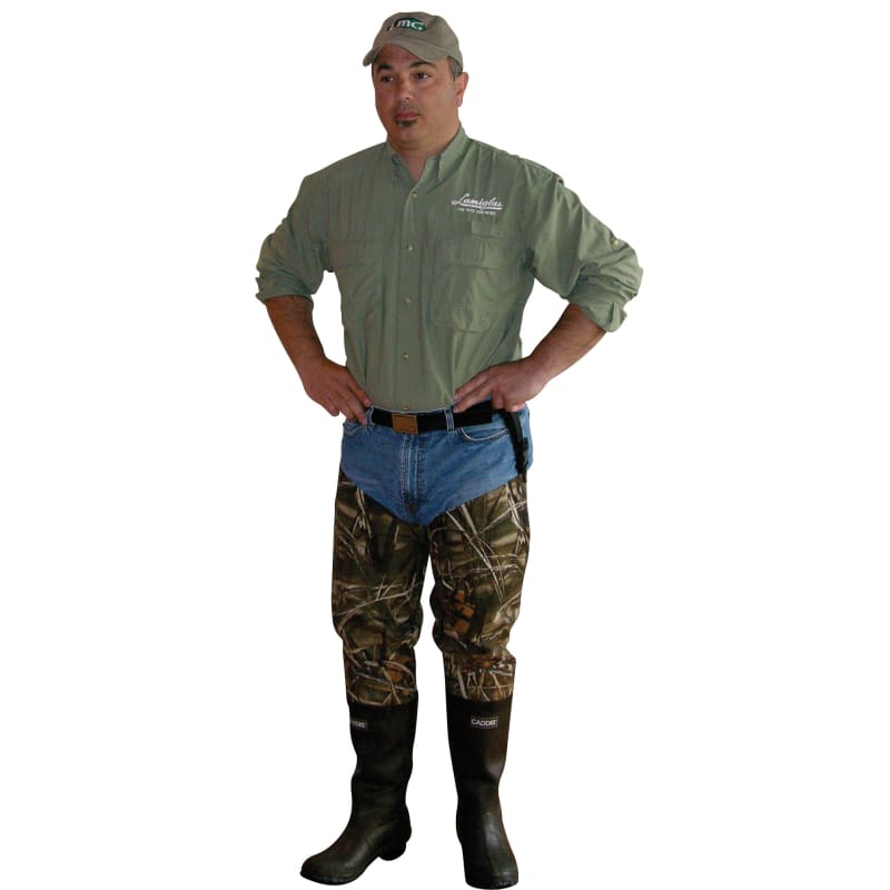 Camouflage hip boots top