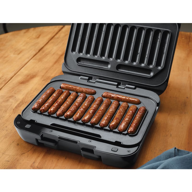 Johnsonville Sizzling Sausage Grill PLUS 3 In 1 Indoor Grill