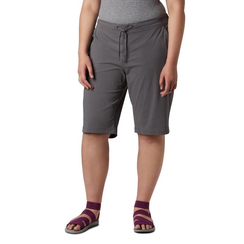 Women's Anytime Outdoor City Grey Long Shorts by Columbia at Fleet