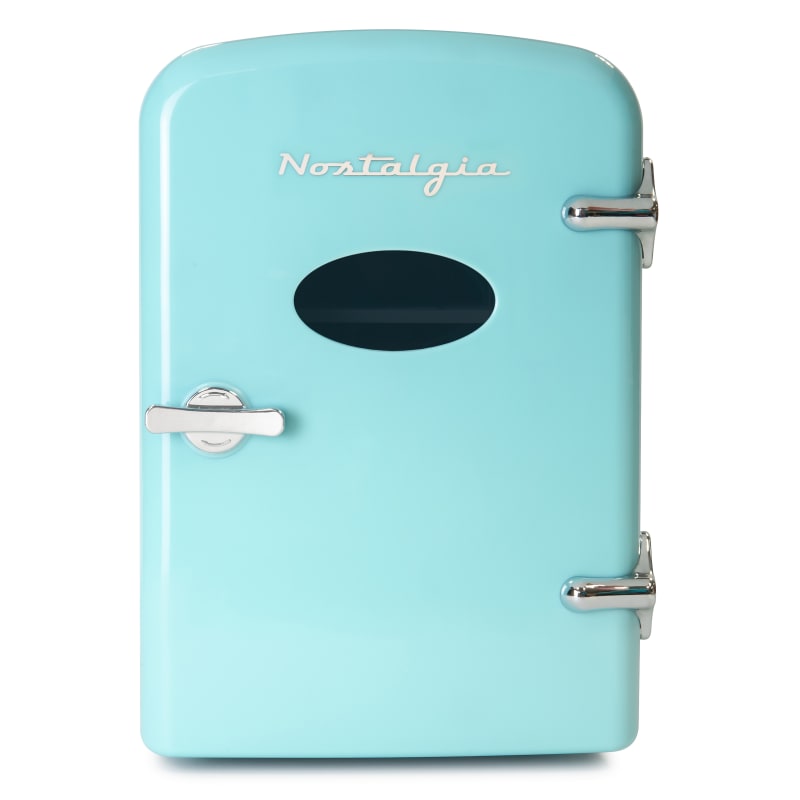 Mini Aqua Blue Personal Refrigerator by Nostalgia Electrics at Fleet Farm