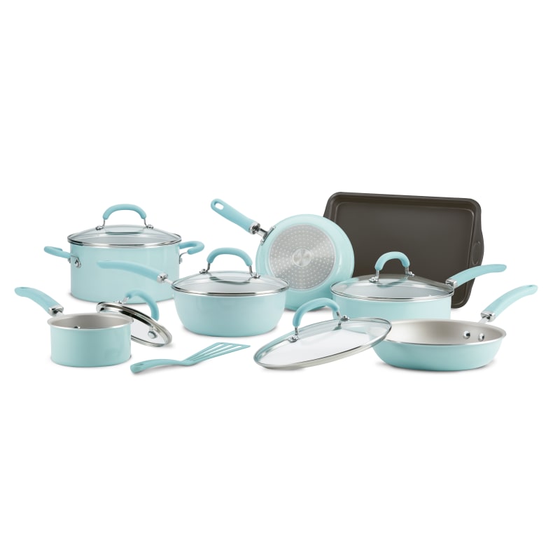 Rachael Ray Nonstick Aluminum 13-Piece Cookware Set in Blue for Sale in New  York, New York - OfferUp