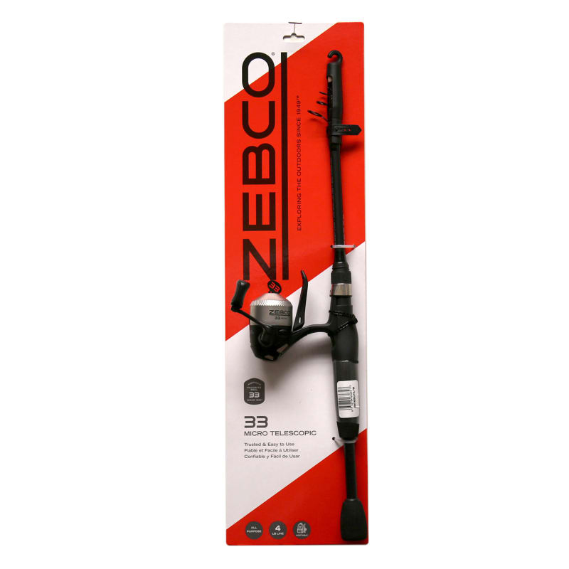 33 Micro Telescopic Spincast Combo by Zebco at Fleet Farm