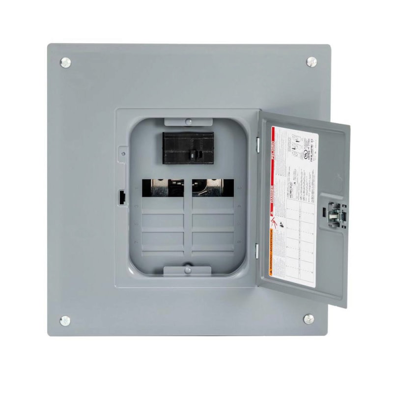 Homeline 100 Amp 8 Space 16 Circuit Indoor Breaker Box by Square D