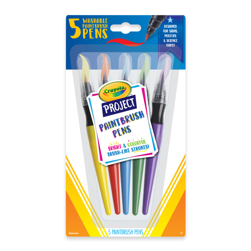 Paint Brush Pens - 5 ct by Crayola at Fleet Farm