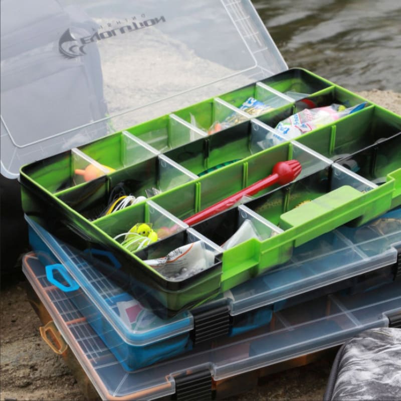 Green/Black Drift Series Colored 3700 Tackle Box by Evolution