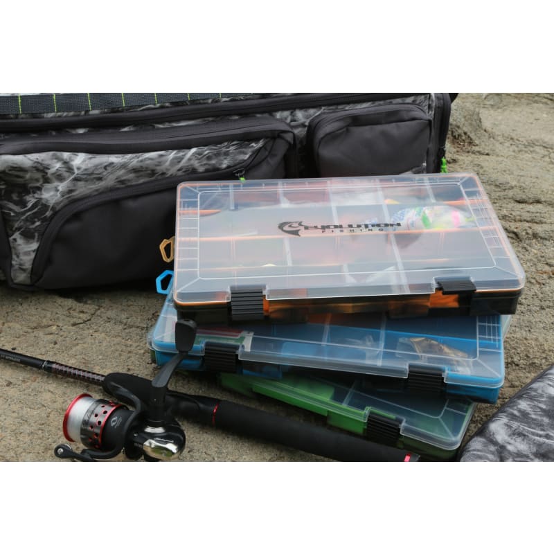 Green/Black Drift Series Colored 3600 Tackle Box by Evolution