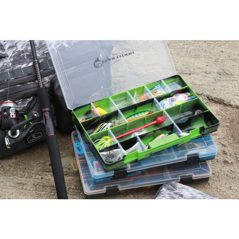 Green/Black Drift Series Colored 3600 Tackle Box by Evolution