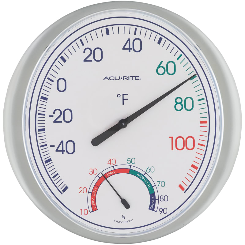 Analog Indoor/Outdoor Thermometer Hygrometer Temperature Humidity Meter 10  B