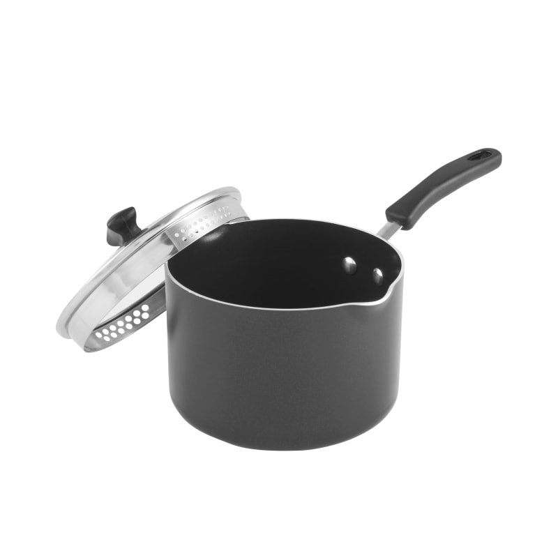 Farberware Classic Series Straining Saucepan, Silver - 1 qt