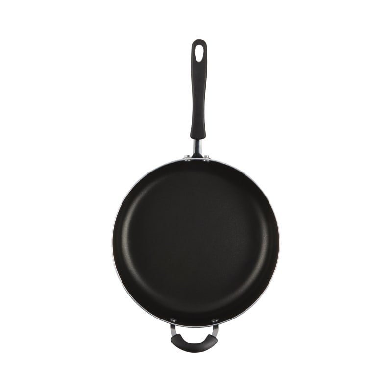 Farberware Aluminum 6-Quart Nonstick Jumbo Cooker with Helper Handle, Black