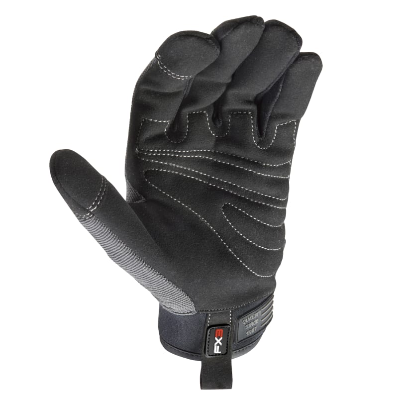 Men's FX3 Extreme Dexterity Grey Extra Wear Gloves by Wells Lamont