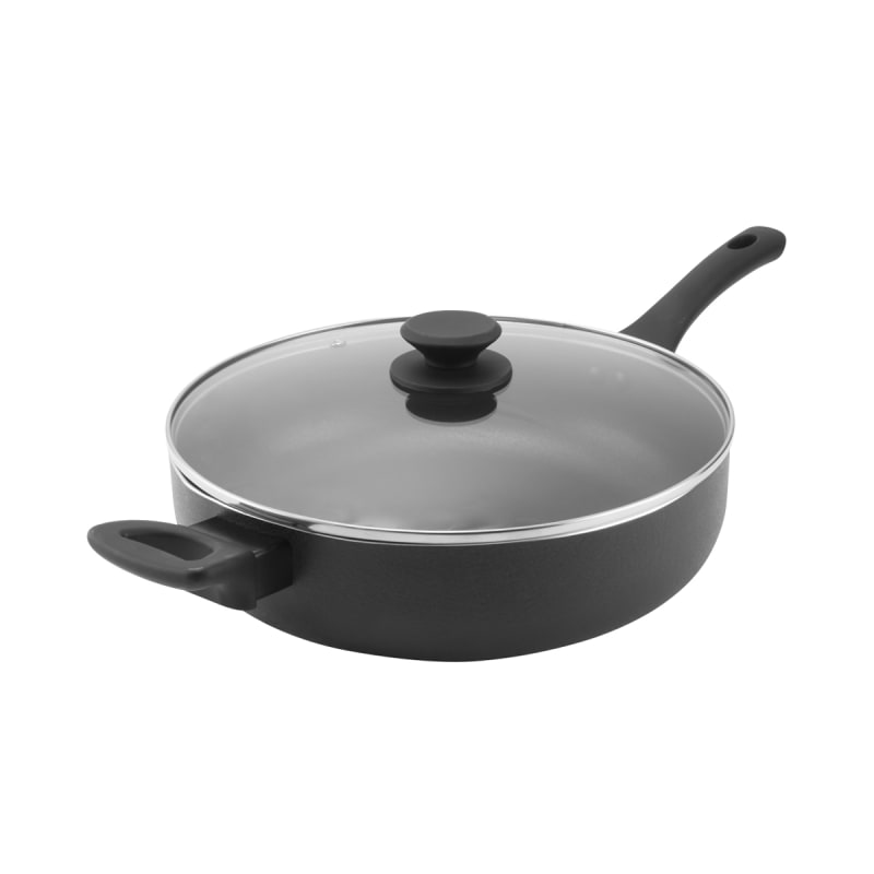 Oster Ashford 5 Quart Saute Pan with Lid in Black