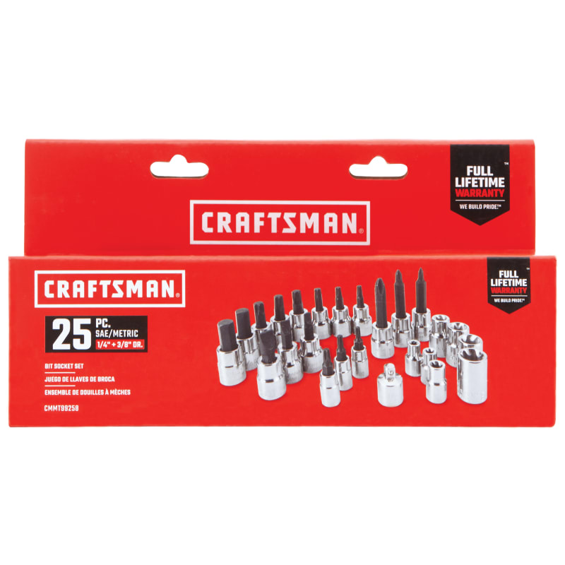 Bit Socket External Torx Socket Set 25 Pc by CRAFTSMAN at