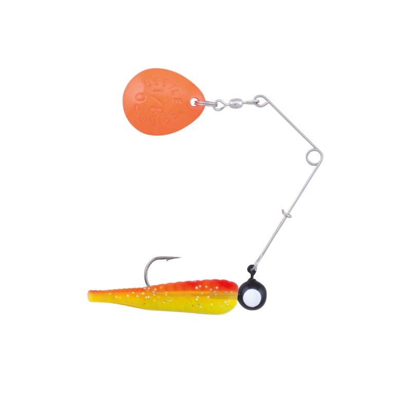 JOHNSON BEETLE SPIN FISHING LURE, 1/8 OZ, RED SPARKLE