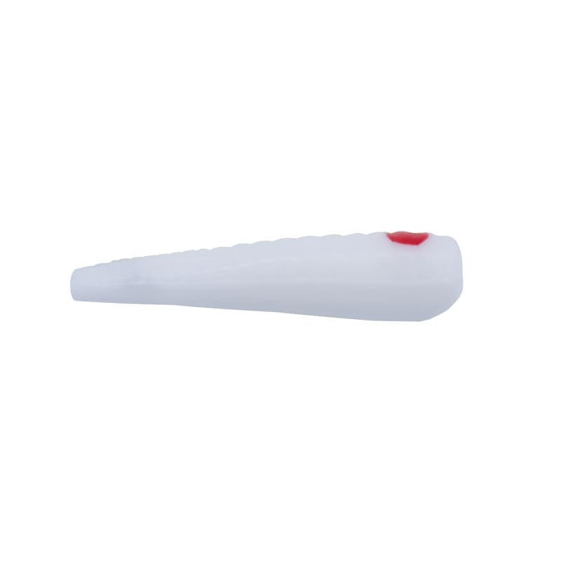 White Red Dot Beetle Spin Colored Blade Spinner by Johnson at Fleet Farm