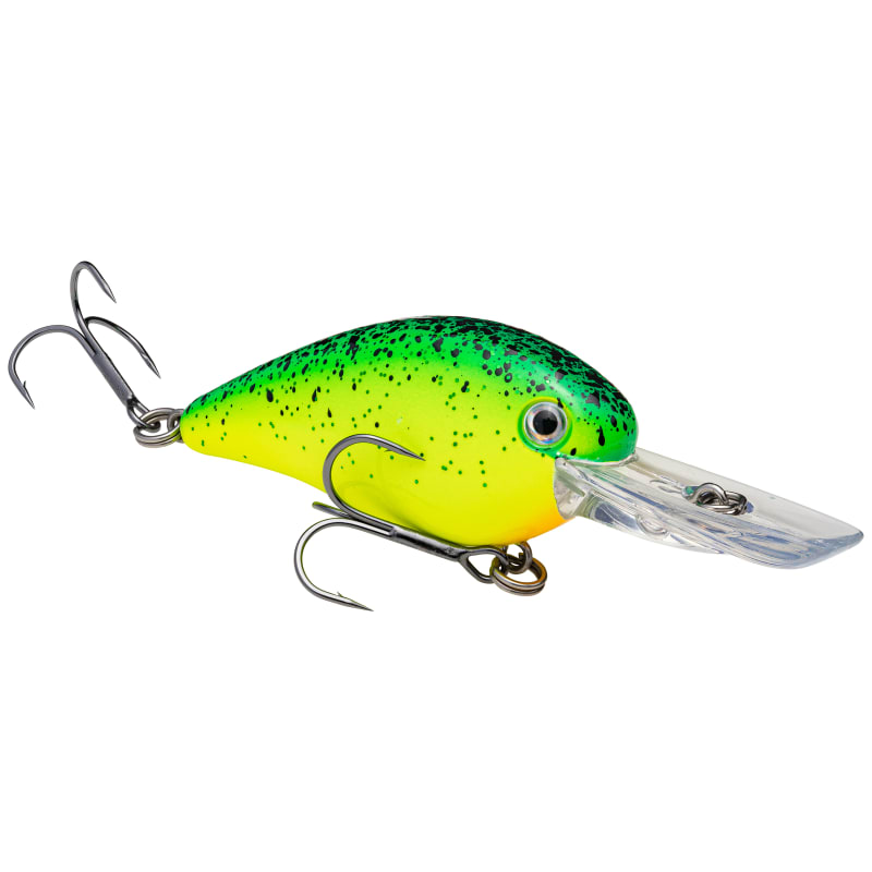 Chartreuse Blue Black Splatterback KVD 1.5 Square Bill Crankbait