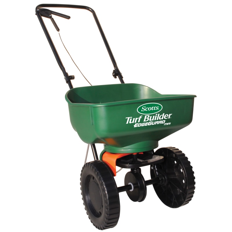 Scotts（スコッツ）社 Turf Builder Mini Turf Builder EdgeGuard Mini Broadcast Spreader by Scotts at Fleet Farm