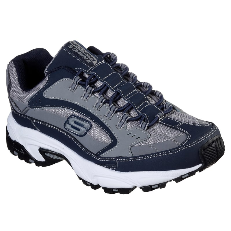 Men's Stamina Woodmer Navy & Grey Shoes by Skechers Sport at Fleet Farm