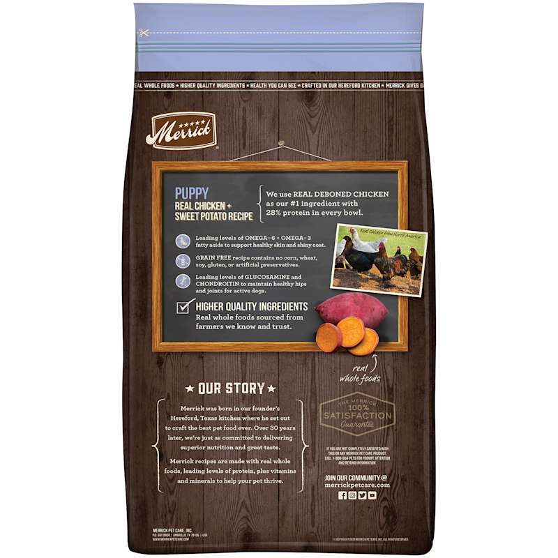 Merrick chicken and sweet potato 25 lb clearance