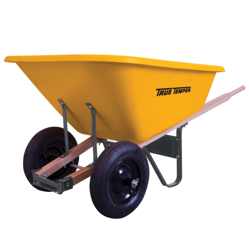 8 cu ft Poly Wheelbarrow w Dual Wheels by True Temper at Fleet Farm