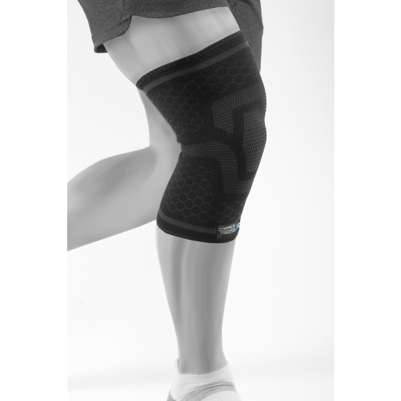 Ice Compression Knee Sleeves: Menthol-Infused - Copper Fit