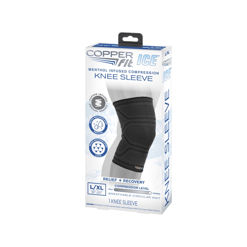 Copper Fit® ICE™ Menthol Infused Compression Knee Sleeve - L/XL at Menards®